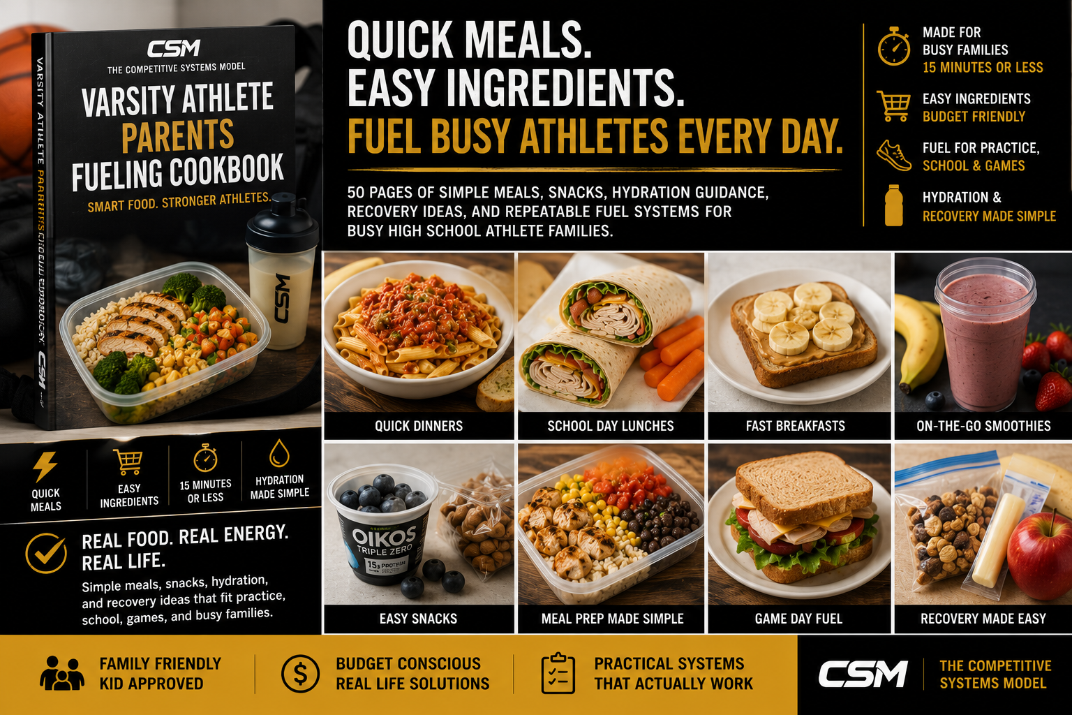 CSM Varsity Athlete Parents Fueling Cookbook