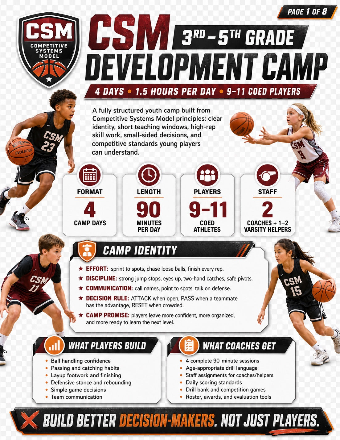 CSM 3rd–5th Grade Development Camp cover page preview