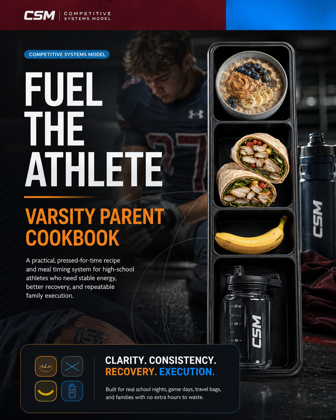 CSM Varsity Athlete Parents Fueling Cookbook cover